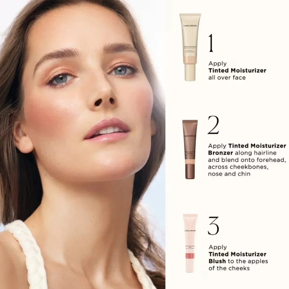 Laura Mercier Sunbeam Tinted Moisturizer Bronzer Cream Glow Bronzer NIB